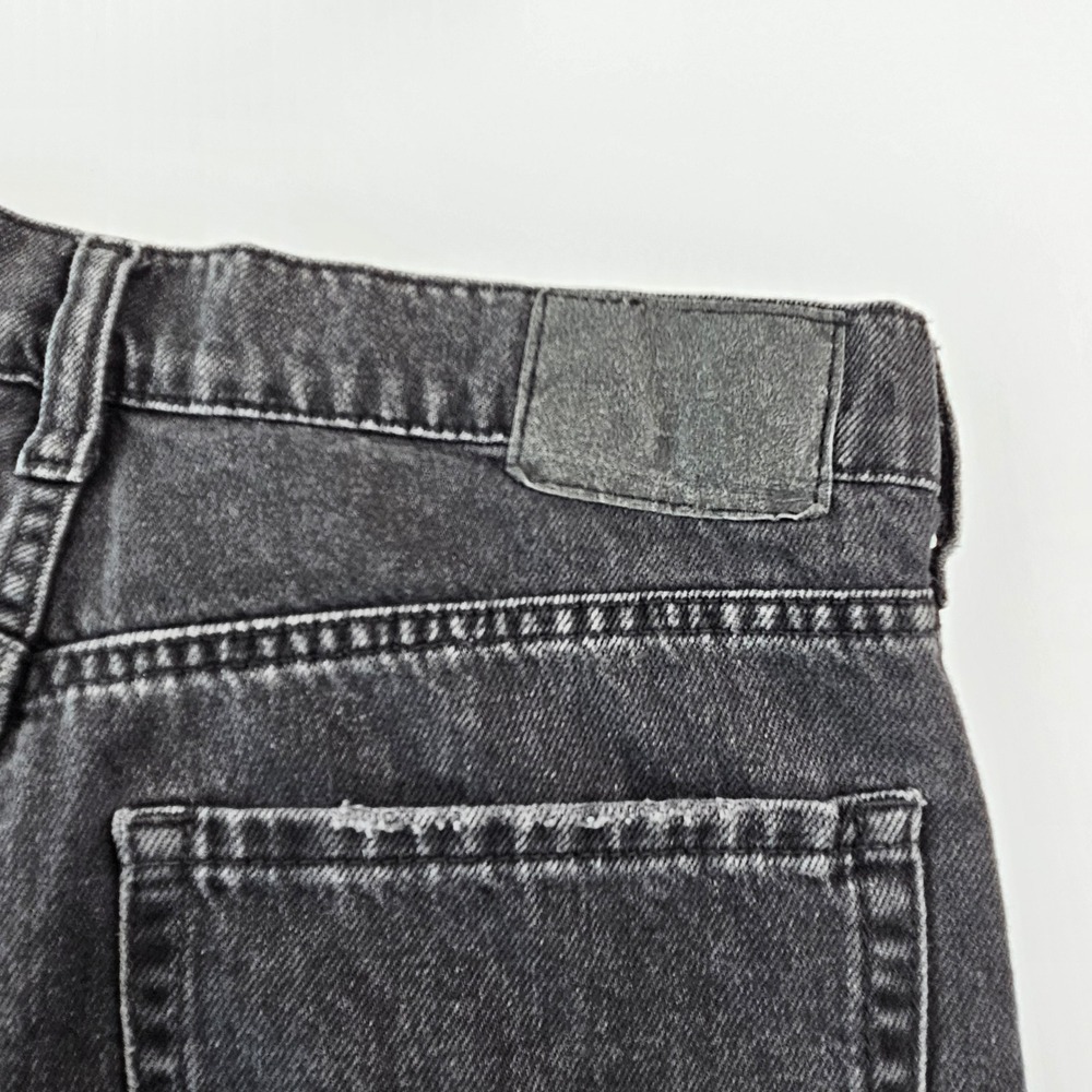 Aeropostale 90s Baggy Distressed Jeans Washed Black Grunge Skater Streetwear 8 - Picture 8 of 10